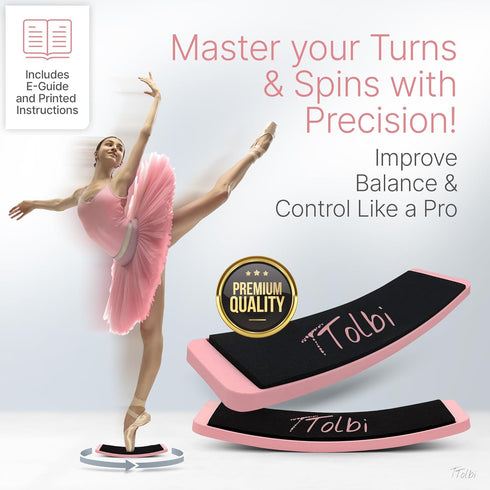 Premium Turn Board for Dancers & Skaters Improve Turning, Balance & Spins Technique | Ballet, Ice Skating & Dance