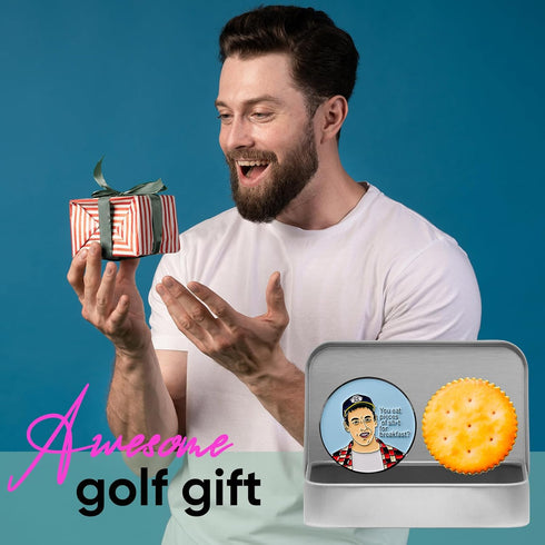 Golf Ball Markers with Hat Clip Box Set, Golf Accessories for Men and Women Golfers, Perfect Golf Gifts
