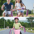 Kids Bike Bell with 2 Pcs Streamers - Cute Bicycle Pinwheel Accessories for Boys and Girls