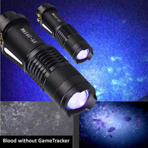 GameTracker 2 Pack Professional Blood Trailing & Tracking Tactical Hunting Flashlight, Illuminates Blood Trails