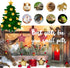 Bearded Dragon Clothes - Christmas Costume with Santa Hat and Scarf, Adjustable Strap, Mini Reptile Outfit (Red)