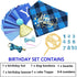 ADOGGYGO Dog Birthday Boy Bandana – Puppy 1st Birthday Party Supplies, Pet Party Hat Scarf Bowtie Banner Set for Small