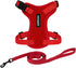 Voyager Step-in Lock Adjustable Cat Harness with 5ft Leash, Supports Small to Large Cats, Red, XXS