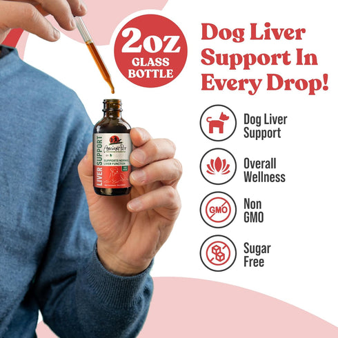 Ancient Pet Liver - Advanced Liver Support Supplement for Dogs with Liquid Delivery for Better Absorption