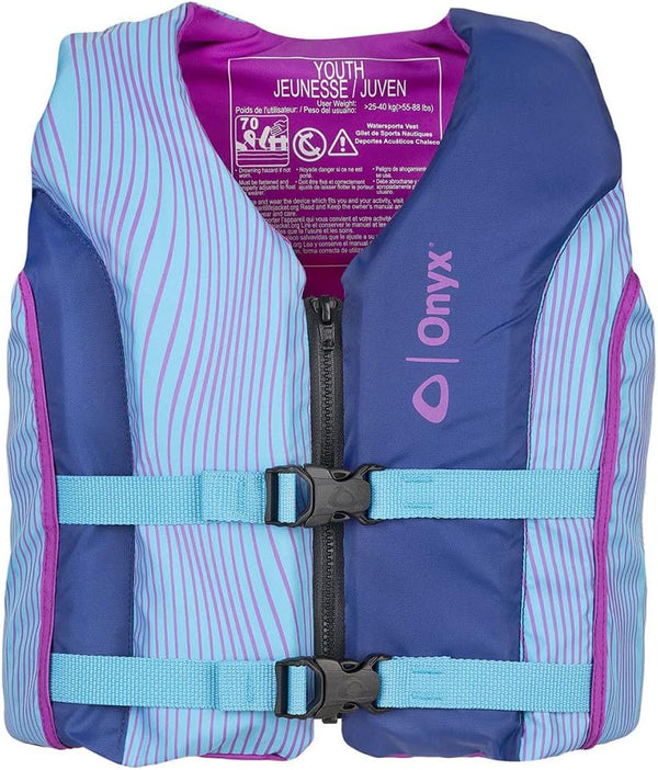 ONYX Youth Paddle & Water Sports Life Jacket, USCG Approved for Safety