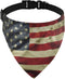 Fourth of July Dog Bandanas with Adjustable Buckle, American Flag Pet Triangle Scarf, Washable Dog Collar
