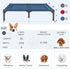 suddus Elevated Dog Bed, Waterproof Outdoor Portable Raised Dog Bed, Easy Clean Indoor or Outdoor Use, Medium, Blue