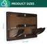 ikkle Wall Mounted Ping Pong Paddle Holder for 6 Paddles and 12 Balls, Table Tennis Racket Display Organizer