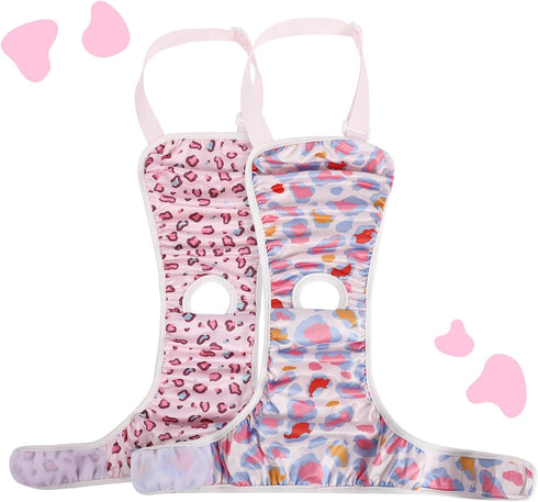 2 Pack ASENKU Dog Diapers Female Dogs, Dog Suspenders Reusable Doggie Diapers for Female Dogs Small,Washable Dog Period