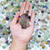 0.93 LB Fluorite Tumbled Chips Aquarium Gravel, Natural Crystal Quartz Stones for Vase Fillers, Garden, Succulent Decor