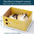 Extra Large Cardboard Cat Scratcher Box, 17"x13"x8.25", Fun Cat Scratching Bed with Catnip for Indoor Cats