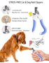 6 Dog Cat Grooming Kit, Brushes, Dematting Rake and Comb, Nail Clipper, Nail File, Flea Comb (Blue Kits)