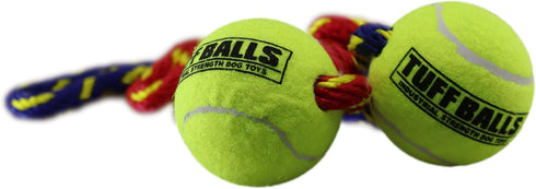 PetSport Fling Thing, Dog Tennis Ball Rope, 12 Inch, Heavy Duty Webbing, Non-Toxic