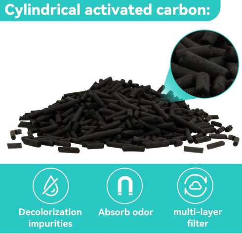 Sukh 310g Activated Carbon Pellets, Bulk Activated Charcoal for Aquarium Filter and Waterbox