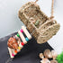 Neeenn Hermit Crab Hideout with Ladder, Wooden Hermit Crab Climbing Toys, Aquariums Ladder Bridge Ramp Toy, Small