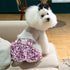 3 Pack QBD07XS CuteBone Female Dog Diapers with Skirts Reusable Puppy Dresses Pants for Heat Cycle Period