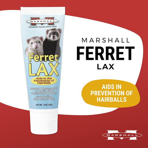 Marshall Pet Products Ferret Lax Hairball Remedy, 3 Ounce Formula for Digestive Support