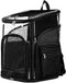 Cat & Dog Carrier for Small Medium Pets - TSA Airline Approved Soft Sided Carrier for Up to 25 Lbs, Black Grey (M: 13"