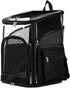 Cat & Dog Carrier for Small Medium Pets - TSA Airline Approved Soft Sided Carrier for Up to 25 Lbs, Black Grey (M: 13"