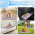 imiBBWQu Summer 27" 22" Cooling Dog Bed Easter Eggs Purple Dog Cooling Mats Washable Beach Pad Pet Bed Outdoor Non-Slip