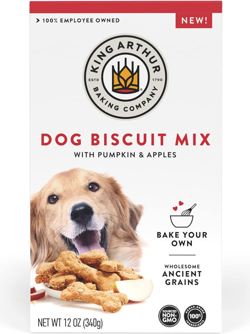 Dog Biscuit Mix, Pumpkin & Apple, Homemade Dog Treats, 12oz by King Arthur Baking Company