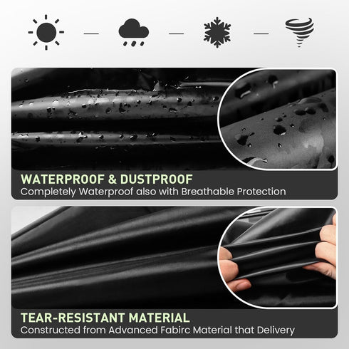 Golf Bag Rain Cover, Waterproof Hood Protection for Club Bags, Durable Lightweight