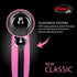 FLEXI New Classic 16 ft Retractable Dog Leash (Tape), Ergonomic, Durable, Tangle-Free for Medium Dogs, Pink