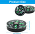 Kemcatui 15Pcs 20mm SurvivalBlack Mini Pocket Compass Bulk, Button Compass Accessories for Kids Outdoor Hiking