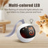 Migipaws Interactive Cat Ball Toy Set, Automatic Rolling Chase Ball with Fluffy Tail, Rechargeable (White)