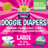 Bodhi Dog Disposable Female Dog Diapers - Super Absorbent Dog Diapers for