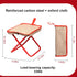 TJSTJS 13.5 330LB (12.5 inch) Camping Stool,Mountaineering and Hiking Portable Stools Portable Folding Stools