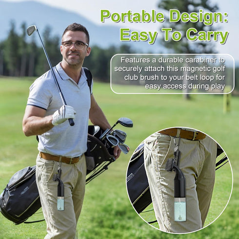5oz Kiss Core Electric Golf Club Cleaner Brush: AA Battery Powered for Effortless Cleaning - Golf Club Brush for Golf