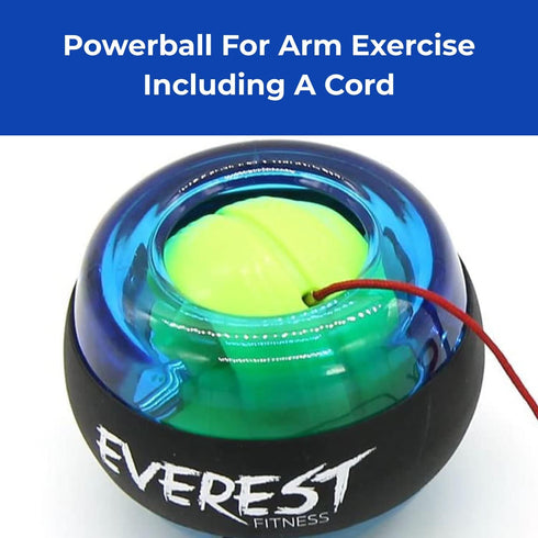Gyro Ball for Hand, Grip, & Forearm - Wrist Exerciser Strengthener - Gyroscope Ball to Regulate Tension, Arthritis & Carpal Tunnel - Gyroscopic Hand Exercise Balls by EVEREST FITNESS