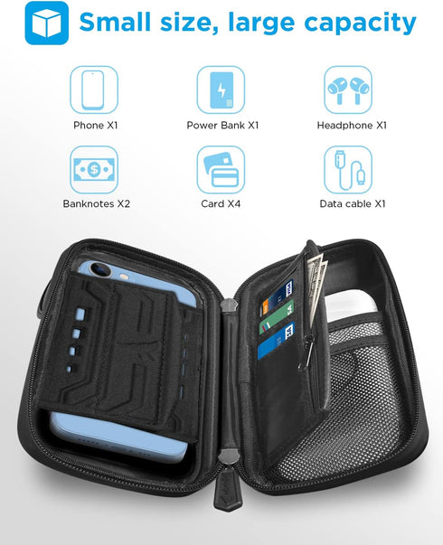 Commutes 7" whale falll Bike Handlebar Bag Waterproof, Quick Release Phone Holder Mount with Touchscreen, Stable