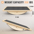 Professional Balance Board for Adults - Anti-Slip 350LBS Wobble Board for Physical Therapy Standing Desk Core Strength