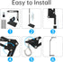 RTNLIT (15.7inch 65.9inch) 360 Reptile Lamp Stand Reptile Heat Light Stand to with Adjustable Swing Arm, Metal Bracket