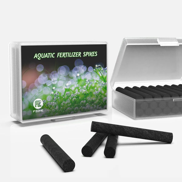 FZONE Aquarium Root Fertilizer Spikes - 25 ct NPK High-Concentration Fertilizer for Freshwater Plants