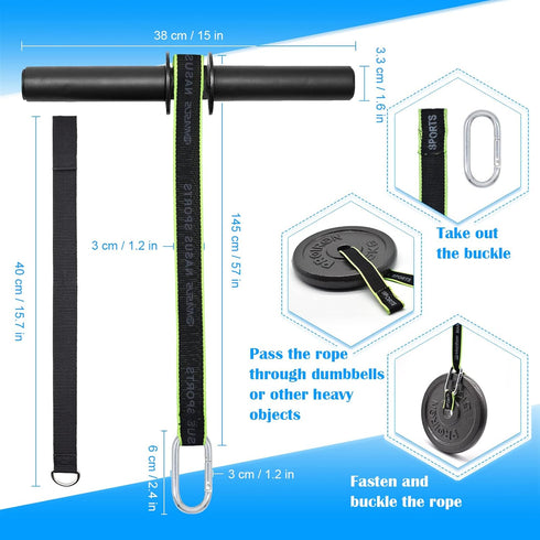 Forearm Wrist Roller Fitness Blaster, Arm Exerciser Wrist Trainer for Muscle Strength Workouts with Non-Slip Cushion