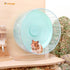 Niteangel Super-Silent Hamster Exercise Wheels - Quiet Spinner with Adjustable Stand for Small Animals (L, Mint Green)