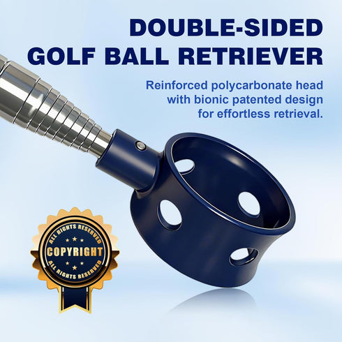 Golf Ball Retriever Telescopic for Water, GolfBall Grabber Tool, Golf Accessories Gifts for Men, Women & Golfers, Golf