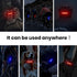 IWONDER COB Bike Tail Light, Red-Blue Dual Color, 5 Modes, USB Rechargeable Bicycle Rear Light