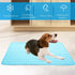Pet Cooling Mat for Dogs, Dog Cooling Pad for Kennels, Crates, Cars, Indoor & Outdoor Ice Silk Mat (Blue, XL 40"x28")