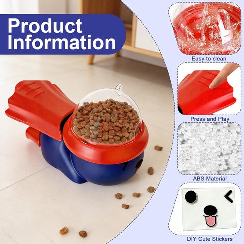 XMDRISH Pet Food Dispenser Toy Slow Feeder Puzzle Toy for Dogs & Cats, Interactive Treat Ball for Boredom, Anxiety