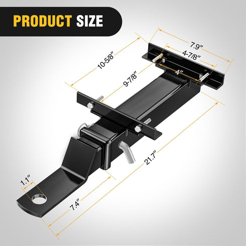 Nilight Universal Golf Cart Trailer Hitch, 2" Receiver Rear Seat Kit Compatible for Club Car EZGO Yamaha