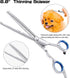 Dog Grooming Scissors with Safety Round Tips - 5 in 1 Grooming Shears Set for Dogs and Cats