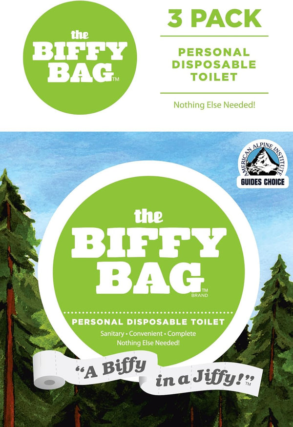 Biffy Bag Pocket Size Disposable Toilet, Classic