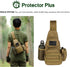 Pack Backpack Daypack Protector Plus Tactical Sling Bag Military MOLLE Crossbody Chest Shoulder with Water Bottle