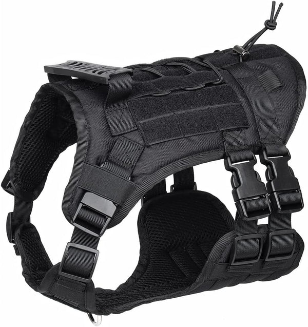 Tactical Dog Harness for Medium Large Dogs, No Pull Military Vest with Handle, Adjustable Pet Harness for Training
