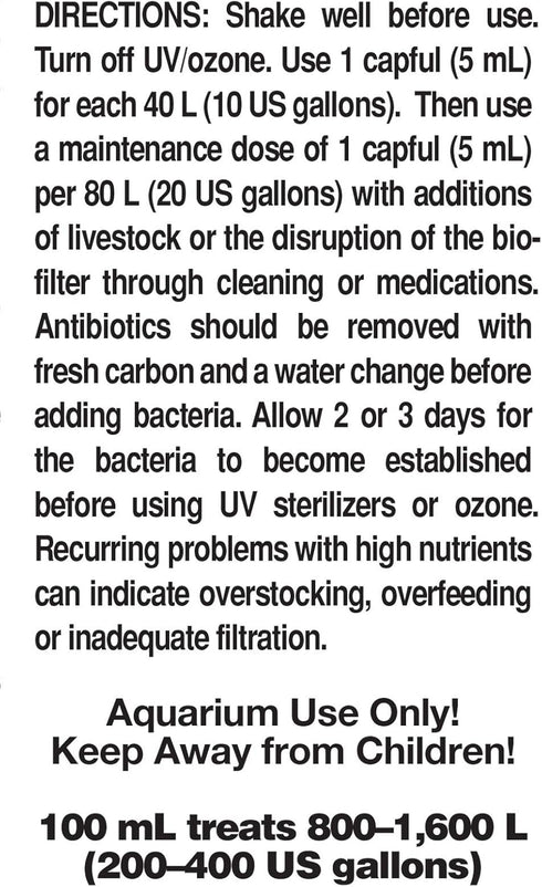 Seachem Pristine Natural Waste Management - Organic Sludge and Detritus Eliminator 100ml/3.4oz