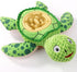 ZYBDP Interactive Dog Toy, Green Turtle Plush with Slow Feeder Bowl, Squeaky Chew